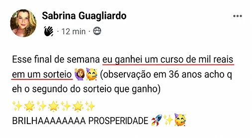 Depoimento de aluno 5
